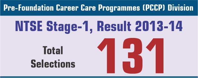 NTSE Stage-1 Result 2013-14